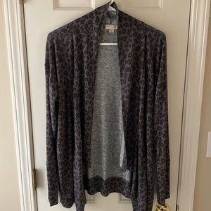 Women's Lightweight Animal Print Cardigan
